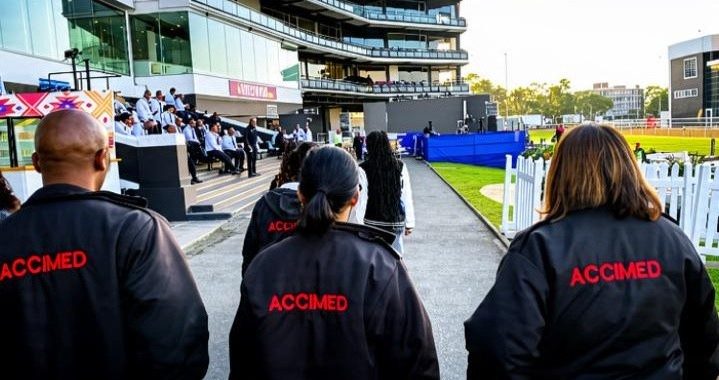 Accimed EMS medical standby team at a sporting event